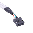 2 Ports USB 2.0 Female to 9 Pin Motherboard Header Cable Adapter for PC