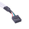 2 Ports USB 2.0 Female to 9 Pin Motherboard Header Cable Adapter for PC