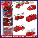 6pcs Inertia Fun Engineering Car Set Army Racing Vehicle Excavator Plane Mode