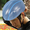 MTB Bicycle Helmet Cover Waterproof Portable Helmet Reflective Cover (Blue)
