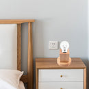 Solid Wood Table Lamp Base E27 220V Wooden Light Holder w/Switch Line (B) Newly