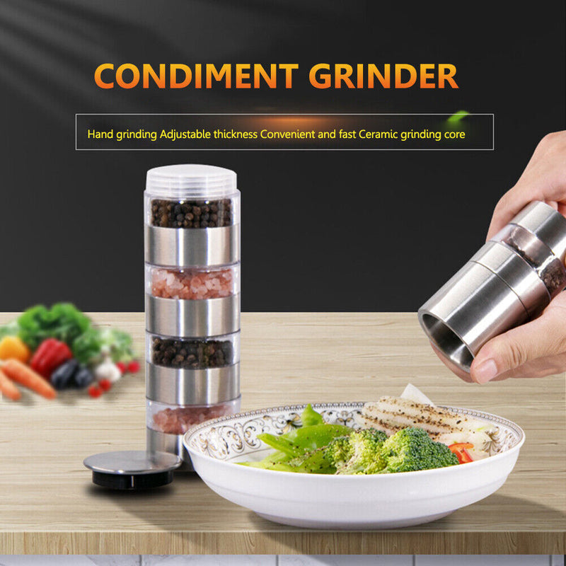 Portable Spice Jars Bottle BBQ Seasoning Container Barbecue Condiment Organ