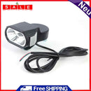 E-Bike LED Front Lamp 36V 48V 60V Bicycle Flashlight Headlight Horn Accessories