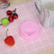 Wheel Shape Silicone Cup Lids Heat-resistant Dust-proof Bowl Cover (Pink) Newly