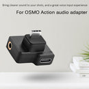 USB Type C Male to Female + 3.5mm Microphone Adapter for DJI OSMO ACTION Newly