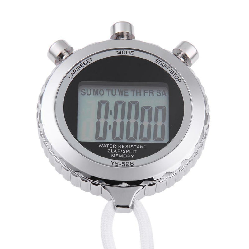Chronograph Metal Digital Timer Stopwatch Sports Counter Waterproof Stopwat