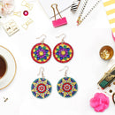 DIY Diamond Painting Mandala Patterns Stud Earrings for Women (RZ001) Newly