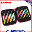 Soft Handle, 16-Piece, Colorful Aluminum Crochet Needles, DIY Knitting Pins, Crochet Wheel