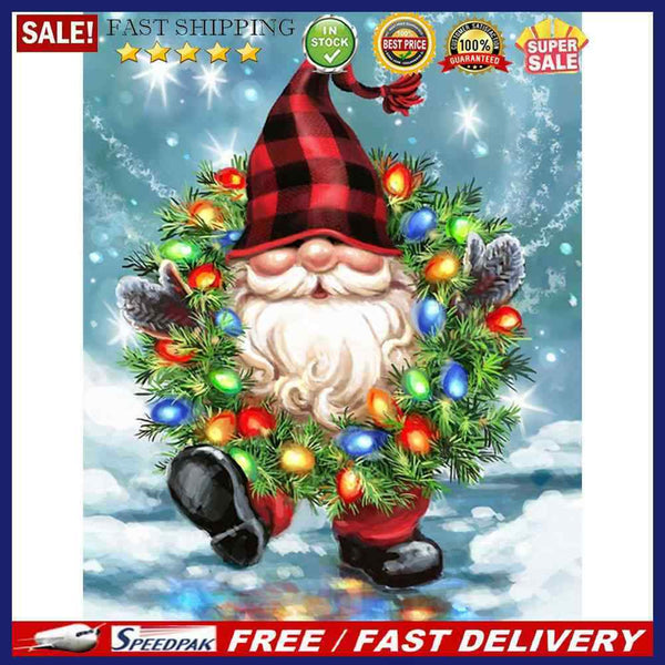 Gnome Oil Paint By Numbers Kits DIY Handpainted on Canvas Home Decoration Gif