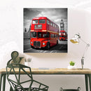 Round Drill Diamond Painting Double-Decker Bus Diamond Embroidery for Wall Gift
