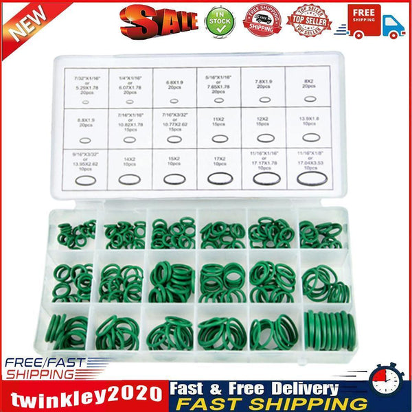 Assorted Car O-Ring Seal Automotive O Ring Rubber Gasket Washer (270pcs) Newly