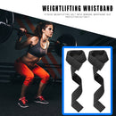 2pcs Gym Lifting Straps Anti-slip Wraps for Powerlifting Training (Black) Newly