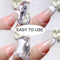 DIY French Nail Clear Jelly Nail Stamper Scraper Set Diamond Design Nail Art