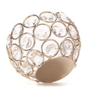 European Candlestick Wrought Iron Candle Holder  Hollow Crystal Crafts (A)