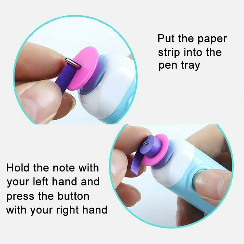 DIY Craft Paper Quilling Curling Winder Tool Clear Electric Quilling Pen