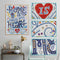 Diamond Painted 5D DIY English words Partial Special Rhinestone Set Newly