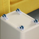 4pcs Storage Box Wheel Roller Sticky Organiser Rack Rolling Wheel (Blue) Newly
