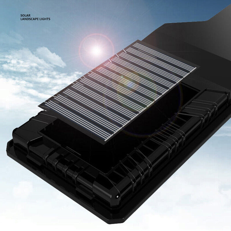 Solar Powered Wall Lamp Waterproof PIR Motion Sensor Outdoor Yard Light (A)