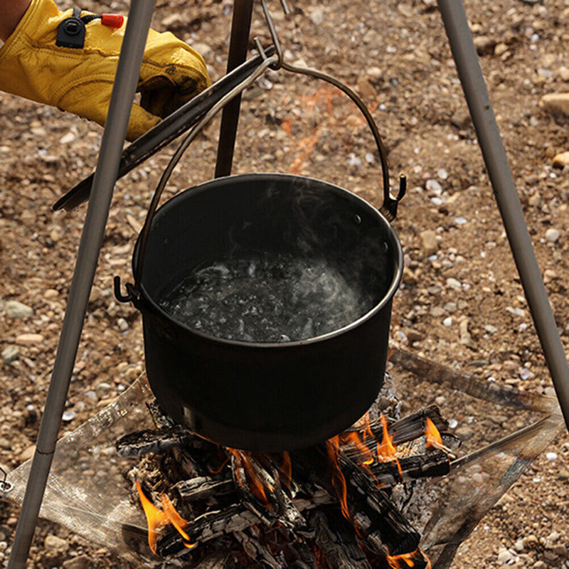 Outdoor Portable Camping Fire Bench Ultralight Detachable BBQ Grill Wood Stov