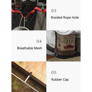 Outdoor Camping Table Folding Rack Camping Garbage Storage Rack Hanging Bag