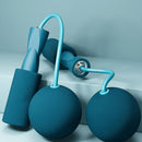 Bearing Weighted Cordless Jump Rope Fitness Speed Skipping Rope (Blue 75mm)