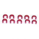 10pcs Bike Bicycle C-Clips Buckle Hose Brake Gear Cable Housing Guide(Red) Newly