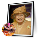 #A 5D DIY Diamond Painting The Queen of England Kits Full Round Drill Wall Decor