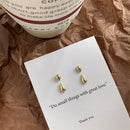 water Color preserving Women Water Drop Earrings Small Two wear Smooth surface