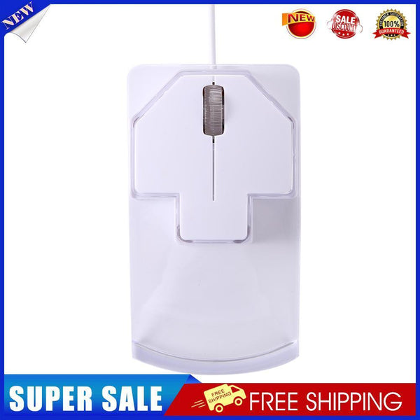 USB 2.0 Wired Optical LED Light-up Transparent Colour Mouse