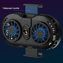 USB Mobile Phone Cooler Radiator Dual Fan Gaming Smartphone Holder Heat Sink