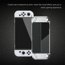 Crystal Clear Anti-Scratch Case for NS OLED Transparent Flip Skin (White) Newly