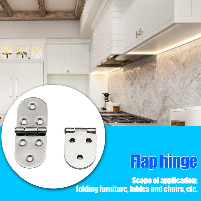 Stainless Steel Flip Hinge Cabinet Chassis Folding Bending Hinge Hardware Newly