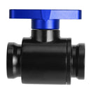G1/4 Vent Valve Aluminum Handle Double Inner Teeth Waterway Control(Blue)