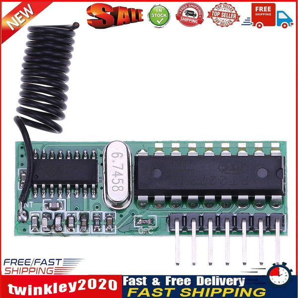 Wireless Superheterodyne Decoding Receiver Transmitter Module Kit 433Mhz Newly