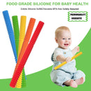 Flexible Soft Baby Silicone Baby Teether Hollow Silicone Teether Teething Tubes