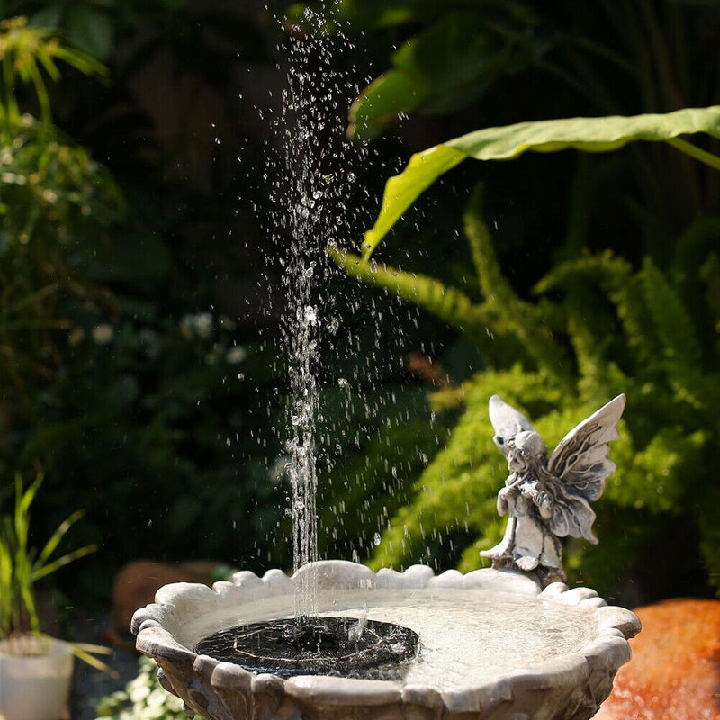 Solar Rotating Petal Fountain Pool Adjustable 3 Gear Floating Water Nozzle