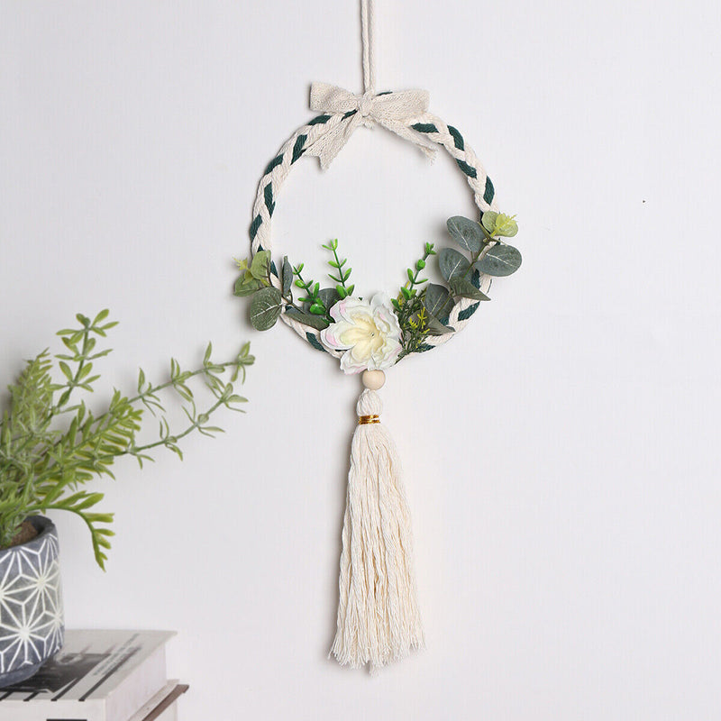 Dream Catchers - Dream Catcher Wall Hanging with Tassel (1 White Green)