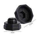 2pcs Vacuum Jar Silicone Sealer for Mouth Mason Can Food Sealing (Black) Newly