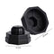2pcs Vacuum Jar Silicone Sealer for Mouth Mason Can Food Sealing (Black) Newly