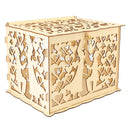 DIY Wooden Wedding Card Boxes Business Card Wood Box Holder Wedding Supplies