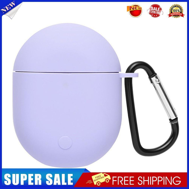 For Redmi AirDots 3 Pro Silicone Protective Case Cover w/ Keychain (Purple)