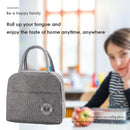 Waterproof Patch Lunch Bag Thermal Insulated Cooler Bento Case Tote (Grey) Newly
