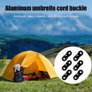 Wind Rope Buckle Aluminium Alloy Paracord Buckle Camping Equipment (Black) Newly