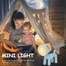 Childcare Portable Nightlight Cute Folding Dog Night Lamps Home Room Decoration