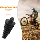 Motorcycle Exhaust Pipe Air-bleeder Plug Muffler Wash Plug Small (Black) Newly