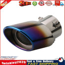 Car Bent Exhaust Muffler Tip Bolt-on Slant Cut 2.5 inch ID Inlet (Blue) Newly