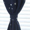 Modern Stars Printed Shading Curtains Window Treatment Curtain (Dark Blue)