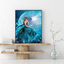 Full Cross Stitch 11CT Cotton Thread DIY Moonlight Girl Counted Embroidery Kits