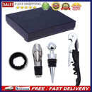 4pcs/set Red Wine Opener Stainless Steel Pourer Wine Ring Bottle Plug