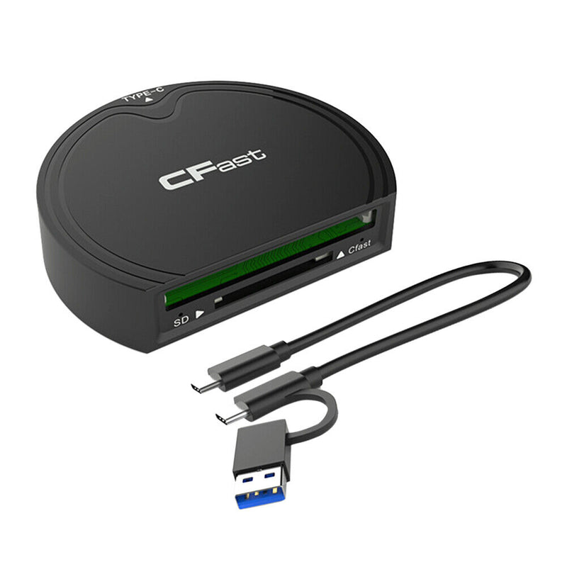 Rocketek Memory Card Adapter Portable 2 in 1 Card Reader Support for CFast/SD